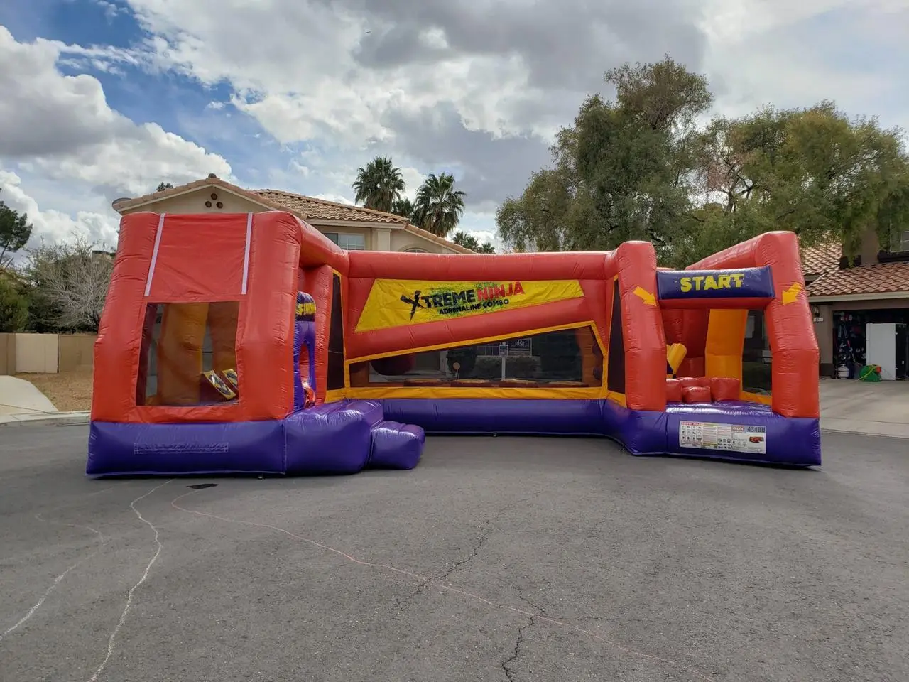 Xtreme Ninja Adrenaline Combo Inflatable Obstacle Course Event Production Las Vegas