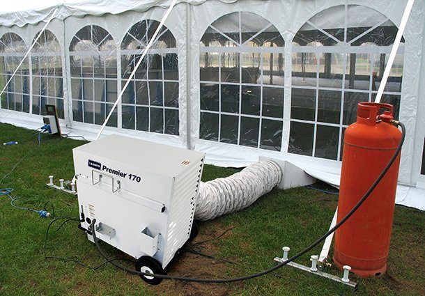 Tent Blower Heater  Juves Party Events